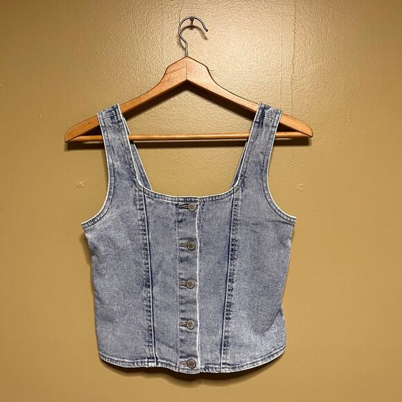 Art Class Denim Vest - Picture 1 of 7